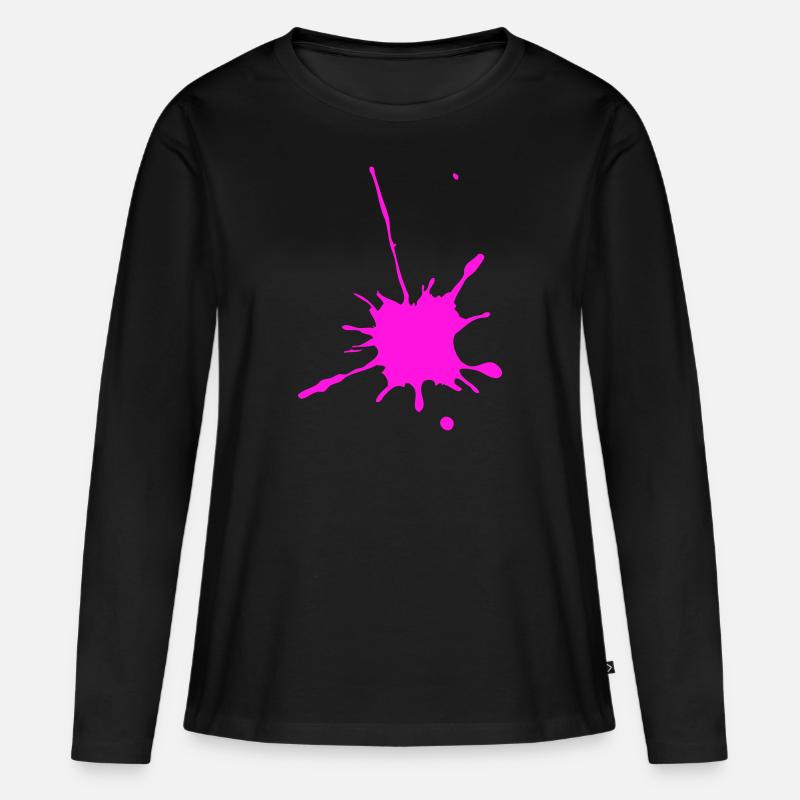 Malspitze oder etwa? - Frauen Premium Bio Langarmshirt - Schwarz