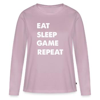 Game - Women's Premium Organic Long Sleeve Shirt - dusky pink - Front - Julia (174cm)