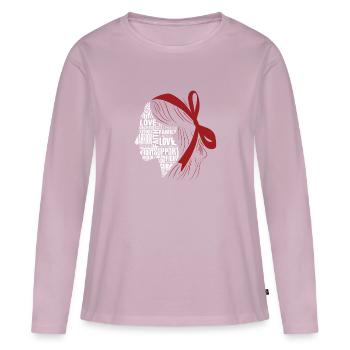 Women Head - Frauen Premium Bio Langarmshirt - Altrosa - Vorne - Julia (174cm)