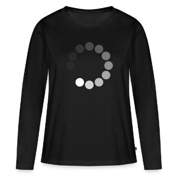 charge - T-shirt manches longues Premium bio Femme - noir - Devant - Julia (174cm)