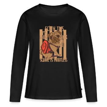 Schrauben Sie diese - Frauen Premium Bio Langarmshirt - Schwarz - Vorne - Julia (174cm)