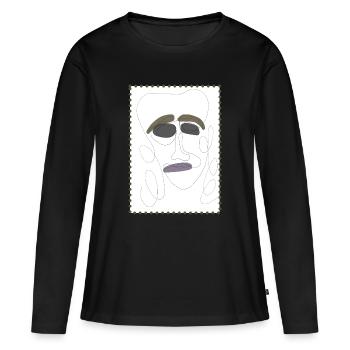 Parler de sentiments 3 - T-shirt manches longues Premium bio Femme - noir - Devant - Julia (174cm)