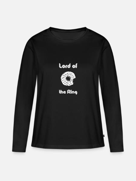 Lord of the Ring - Frauen Premium Bio Langarmshirt - Schwarz