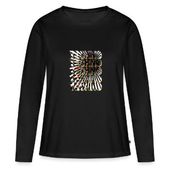 TECHNO TECHNO - Women's Premium Organic Long Sleeve Shirt - black - Front - Julia (174cm)