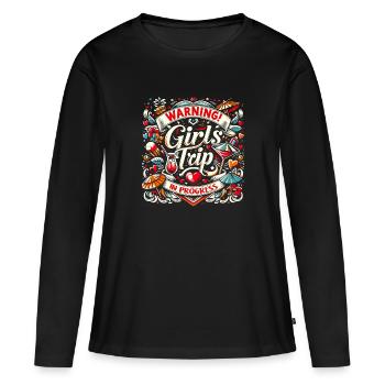 Girls Trip Holiday Holiday Holiday Celebrations - Women's Premium Organic Long Sleeve Shirt - black - Front - Julia (174cm)
