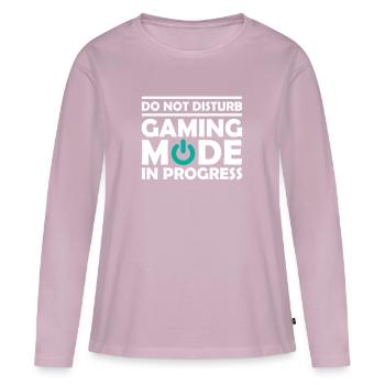 Gaming Mode In Progress - Frauen Premium Bio Langarmshirt - Altrosa - Vorne - Julia (174cm)