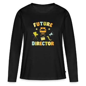 Future Director - Women's Premium Organic Long Sleeve Shirt - black - Front - Julia (174cm)