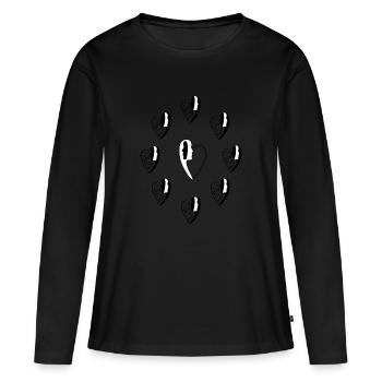 Conquête de la femme. - T-shirt manches longues Premium bio Femme - noir - Devant - Julia (174cm)