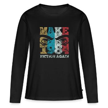 Refaire de la fiction de 1984 - Orwell - T-shirt manches longues Premium bio Femme - noir - Devant - Julia (174cm)