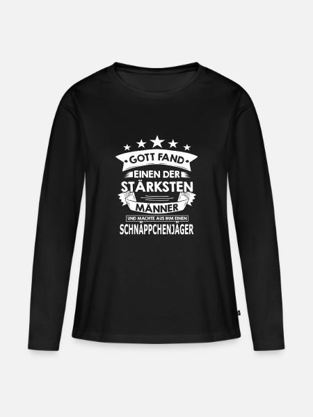 schnaeppchenjaeger - Frauen Premium Bio Langarmshirt - Schwarz