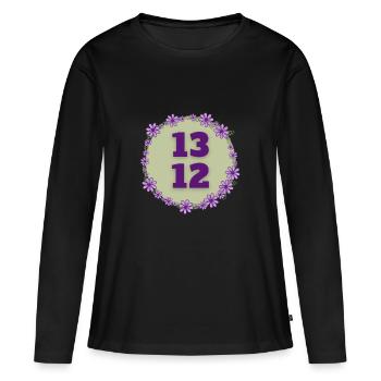 1312 / ACAB - Frauen Premium Bio Langarmshirt - Schwarz - Vorne - Julia (174cm)