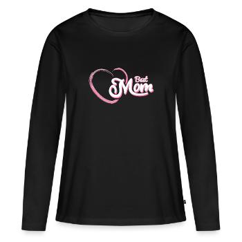 Beste Mama der Welt - Frauen Premium Bio Langarmshirt - Schwarz - Vorne - Julia (174cm)