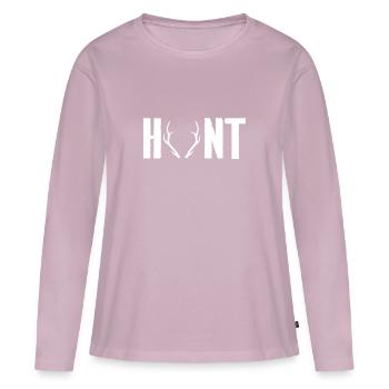 HUNT - Women's Premium Organic Long Sleeve Shirt - dusky pink - Front - Julia (174cm)