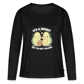 Secret sucré de la famille de l’avocat - T-shirt manches longues Premium bio Femme - noir - Devant - Julia (174cm)