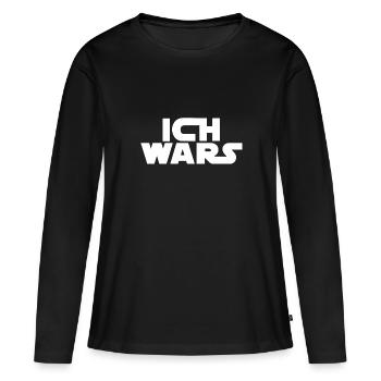 J’ai été wars - T-shirt manches longues Premium bio Femme - noir - Devant - Julia (174cm)