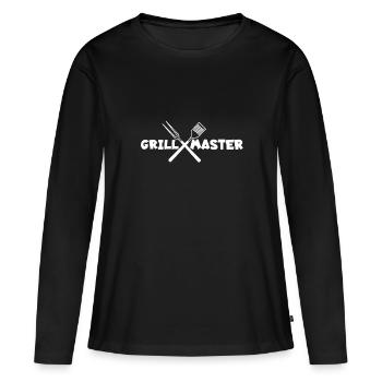 meistergrill grillmeister grillbesteck - Frauen Premium Bio Langarmshirt - Schwarz - Vorne - Julia (174cm)