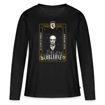 Le Parrain Film De Mafia Merch Don Corleone - T-shirt manches longues Premium bio Femme - noir - Devant - Julia (174cm)