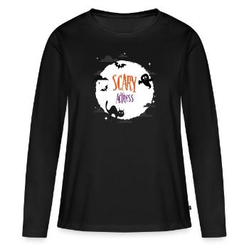 Scary Actress - Women's Premium Organic Long Sleeve Shirt - black - Front - Julia (174cm)