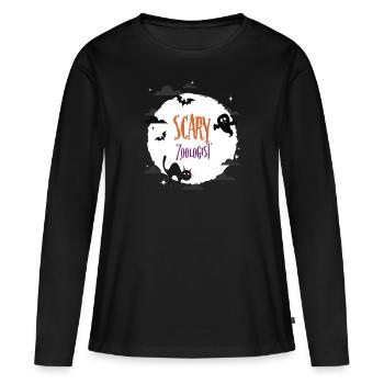 Scary Zoologist - Women's Premium Organic Long Sleeve Shirt - black - Front - Julia (174cm)