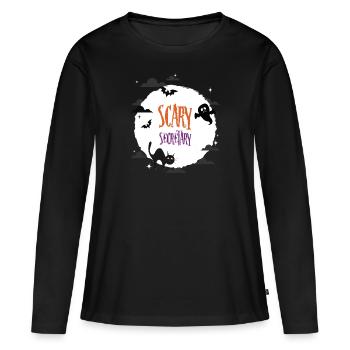 Scary Secretary - Women's Premium Organic Long Sleeve Shirt - black - Front - Julia (174cm)