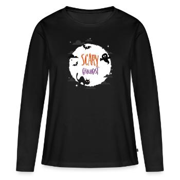 Scary Geologist - Women's Premium Organic Long Sleeve Shirt - black - Front - Julia (174cm)
