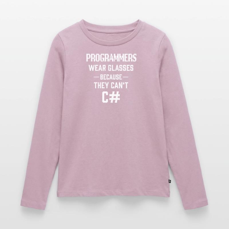 Programmers Can't C# See Sharp Informatiker Witz Frauen Premium Bio Langarmshirt