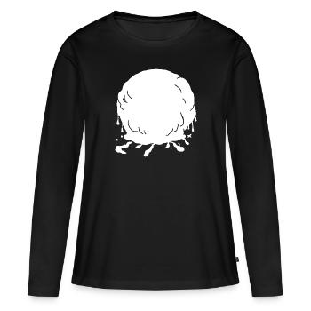 Schneeball der Schmilzt - Frauen Premium Bio Langarmshirt - Schwarz - Vorne - Julia (174cm)