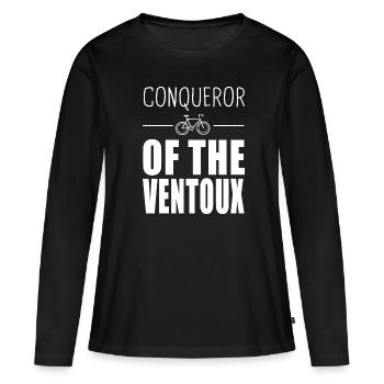 Eroberer des Ventoux - Frauen Premium Bio Langarmshirt - Schwarz - Vorne - Julia (174cm)