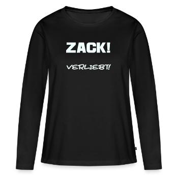 Sort Zack Ironie Drôle sarcasme humour cadeau - T-shirt manches longues Premium bio Femme - noir - Devant - Julia (174cm)