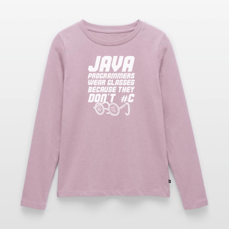 Cooler Java-Programmierer Frauen Premium Bio Langarmshirt