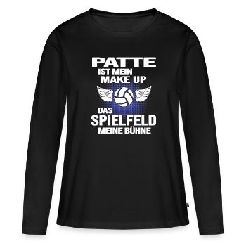 handball handballspielerin handball-mom - Frauen Premium Bio Langarmshirt - Schwarz - Vorne - Julia (174cm)