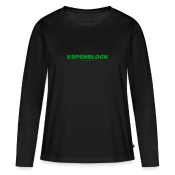 Espen block - Women's Premium Organic Long Sleeve Shirt - black - Front - Julia (174cm)