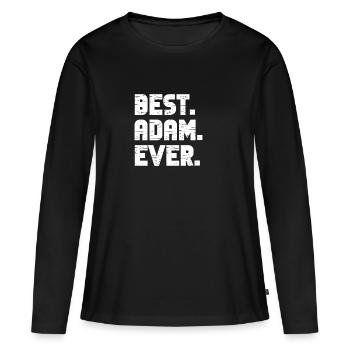 Meilleur Adam Jamais Noms de naissance populaires Adam Costume - T-shirt manches longues Premium bio Femme - noir - Devant - Julia (174cm)