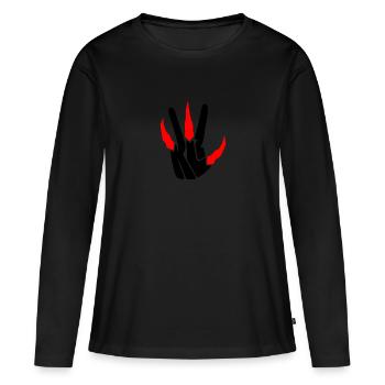 Kawhi Leonard - T-shirt manches longues Premium bio Femme - noir - Devant - Julia (174cm)