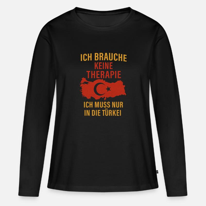 Spass - Frauen Premium Bio Langarmshirt - Schwarz