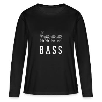 basse - T-shirt manches longues Premium bio Femme - noir - Devant - Julia (174cm)