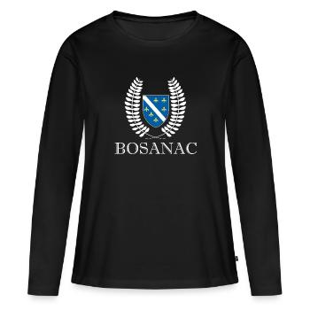 Bosnie serbe bosnie jeune - T-shirt manches longues Premium bio Femme - noir - Devant - Julia (174cm)