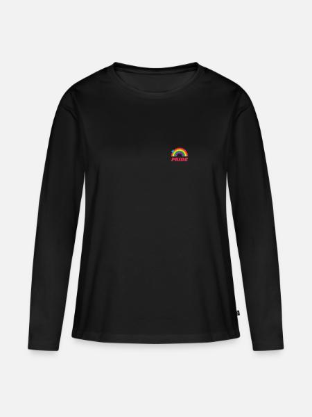 Schwulenstolz - Frauen Premium Bio Langarmshirt - Schwarz