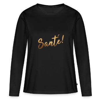 Sante Gesundheit Geschenkidee Krankheit Spruch - Frauen Premium Bio Langarmshirt - Schwarz - Vorne - Julia (174cm)