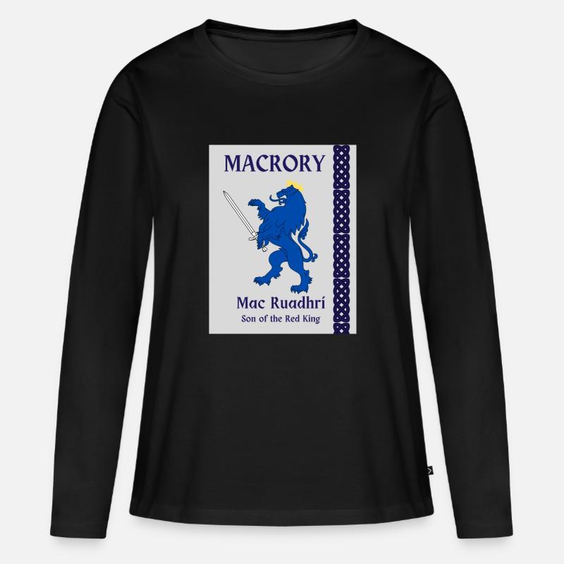 MACRORY COGNOME - Maglia a maniche lunghe ecologica premium da donna - nero