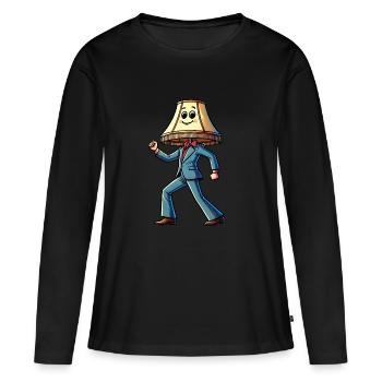 Lampe du samedi soir - T-shirt manches longues Premium bio Femme - noir - Devant - Julia (174cm)