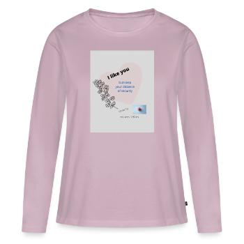 Gottes Heilung - Frauen Premium Bio Langarmshirt - Altrosa - Vorne - Julia (174cm)