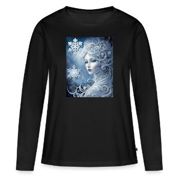 Kalte Schönheit - Frauen Premium Bio Langarmshirt - Schwarz - Vorne - Julia (174cm)