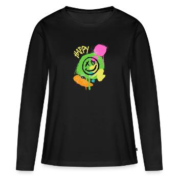 Dead Inside - Graffiti - T-shirt manches longues Premium bio Femme - noir - Devant - Julia (174cm)