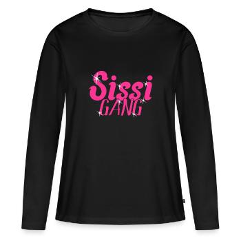Sisters Partner Look - Sissi Gang - Sisters - Women's Premium Organic Long Sleeve Shirt - black - Front - Julia (174cm)