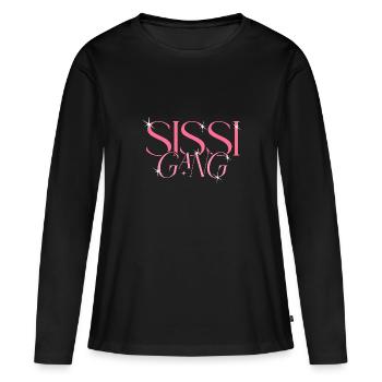 Sisters Partner Look - Sissi Gang - Sisters - Women's Premium Organic Long Sleeve Shirt - black - Front - Julia (174cm)