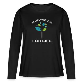 Acupuncturist Acupuncture Alternative Medicine - T-shirt manches longues Premium bio Femme - noir - Devant - Julia (174cm)