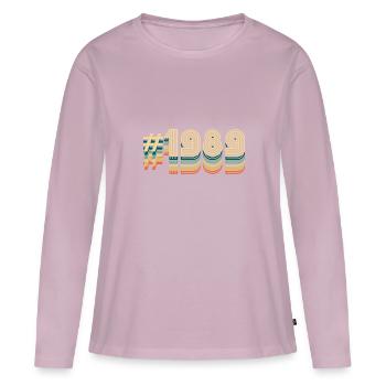 33 Geburtstag Jahrgang 1989 - Frauen Premium Bio Langarmshirt - Altrosa - Vorne - Julia (174cm)