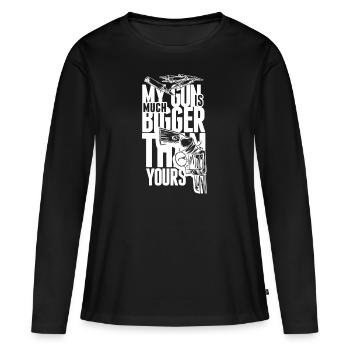 Weapon Gun Gun Gift - Women's Premium Organic Long Sleeve Shirt - black - Front - Julia (174cm)