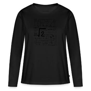 math formula - T-shirt manches longues Premium bio Femme - noir - Devant - Julia (174cm)